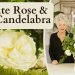 A White Rose & Ivy Candelabra | Wedding Table Flowers