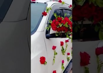 Wedding Automobile decorations fresh Flowers decorations ????????????????
