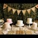 Burlap Wedding Cake Table
