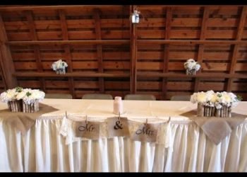 Burlap Wedding Head Table