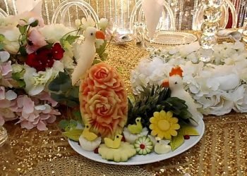 Wedding food table at iccb/ unique wedding food ideas / Wedding Buffet Food Ideas