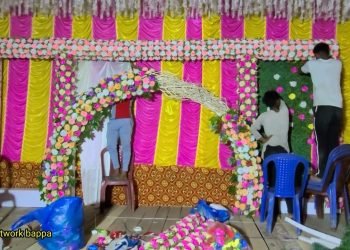 Stage decoration || Recent round with design wedding stage decoration