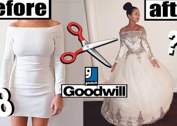 DIY THRIFT STORE WEDDING DRESS MAKEOVER!