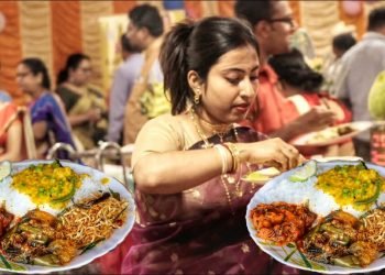 Bengali Wedding Reception Party Food Menu | Bengali Wedding Food | Indian Wedding Food | বিয়ে বাড়ি