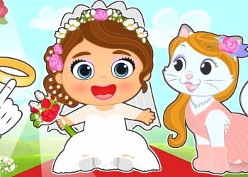 LILY and KIRA ???????? dress up as Bride and Bridesmaid ????????