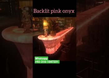 backlit pink onyx for luxury hotels, restaurants, interior homes, Farm house, wedding table, bar