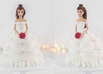 Disney Princess: Belle Doll Cake – Wedding Dress – Tan Dulce
