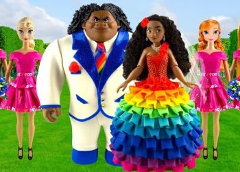 Play doh Rainbow disney princess | Moana & Maui | Wedding dress