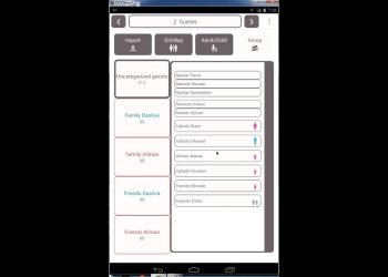 Table plan For Wedding Android application