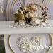 heart shape white wedding table