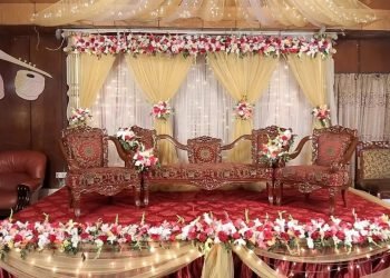 wedding stage decoration with flowers easy HD