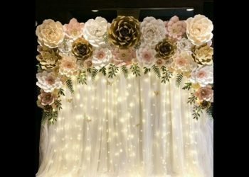 Beautiful Wedding Stage Decoration Backdrop Floral Design#shorts