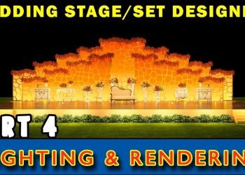 Wedding Stage Design Tutorial: Part 4 ( Lighting & Rendering Setup ) in Hindi