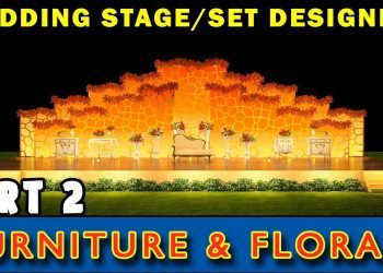 Wedding Stage Design Tutorial: Part 2 ( Furnitures & Floral ) in Hindi