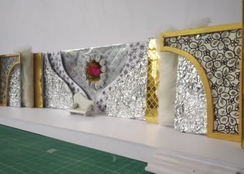 Wedding Reception Stage Miniature | Miniature | Set Design Miniature