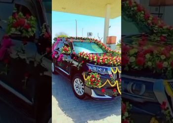 Wedding Automobile decorations fresh Flowers decorations ????????????