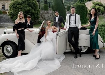Intimate wedding in Verona at Villa Arvedi | Bride in designer dresses by Lana Marinenko and Dashali