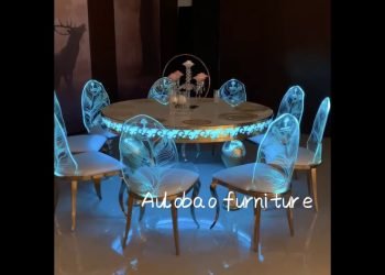 2020 latest design led light wedding table