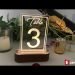 LED wedding table numbers