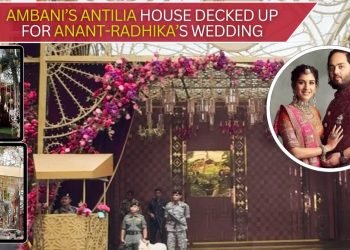 Ambani family’s house Antilia’s GRAND decorations ahead of Anant Ambani & Radhika Merchant’s wedding