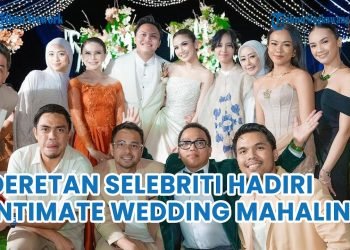 Bertabur Bintang, Potret Rekan Artis Hadiri Intimate Wedding Mahalini & Rizky Febian di Bali