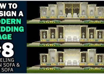 Modern Themed Wedding Stage in 3dsmax Part 8: Modeling Major & Side Sofa