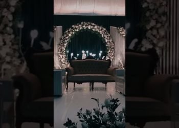 Intimate Wedding Reception decors #events #shorts #wedding #receptiondecor