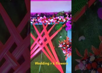 wedding r k flowers Stage performance in finche design #bhojpuri #dance #song #shortvideos #