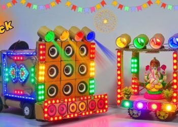 Diy Mini Wedding Dj Road Lights Gadi Wala Dj |  Dj Loading Truck Decoration light Mini Dj Truck