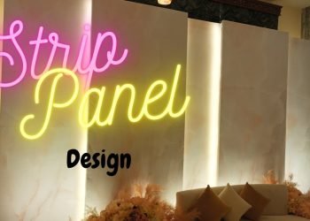 Strip Lights Panel – Easy wedding Stage Design