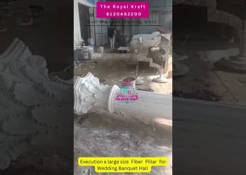 Execution a Large Size Fiber Pillar Banquet design by The Royal Kraft || Fiber Manufacturing Company