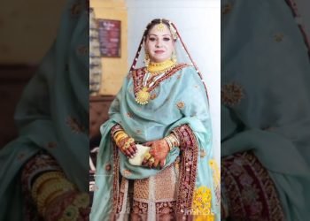 kashmiri beautiful bride.and exquisite wedding dress.
