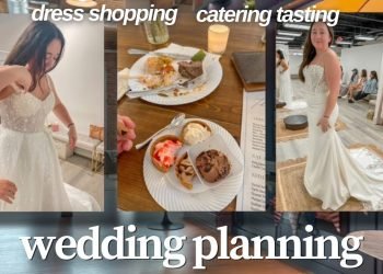 wedding planning vlog ????????‍♀️ dress shopping, catering tasting, and venue touring