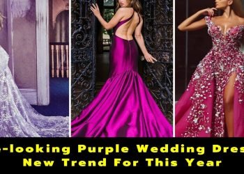 18 Purple Wedding Dresses | Dark Purple Bridal Dresses | Purple Accent Wedding Dress