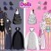 Black vs Pink wedding Paper dolls brides dress up & make up
