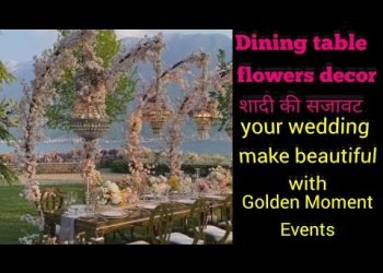 wedding dining table flowers decor by golden moment events for boking 8882666909