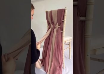 DIY Wedding Ideas | Chair Decorations – Making Chiffon Weave Decorations #weddingideas #wedding