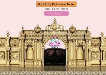 Progressive design of Fiber wedding entrance & stages design by The Royal Kraft