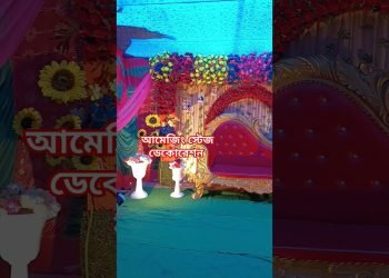 স্টেজ ডেকরেশন আইডিয়া// wedding stage design #shorts #wedding #stage