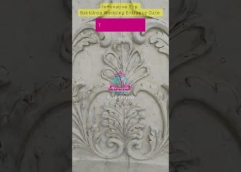 Modern Top backdrop wedding entrance gate design by The Royal Kraft  Fiber Manufacturing Company