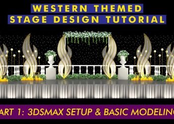 Western Themed Wedding Stage in 3dsmax Part 1: Basic Modeling