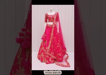 Pink Wedding Lehenga Design ???? | #design #dress #shorts #bridal