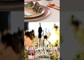 Modern Table Numbers – Wedding Table Numbers – Rose Gold Mirror Table Signs – Wedding Table Decor…