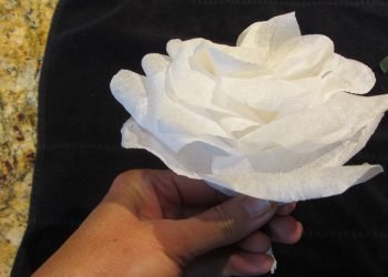Make a Paper Rose Out of a Napkin Tutorial Great Wedding Decorations