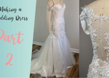 DIY Wedding Dress | Wedding dress with lace appliques 2