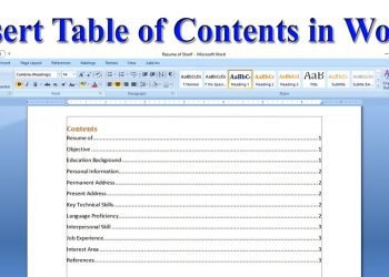 How you can Insert Table of Contents in Word | Microsoft Word || ms word tutorial ||