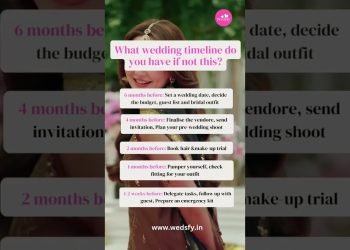 Wedding Planning Timelines for Bride ???? #weddingshorts