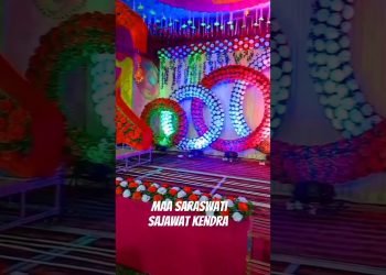 Recent design weeding stage decoration #shorts #wedding #decoration #village