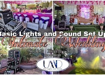 Basic Lights and sound arrange for INTIMATE WEDDING | w/ Beam230 by UMD PRO LIGHTS AND SOUND
