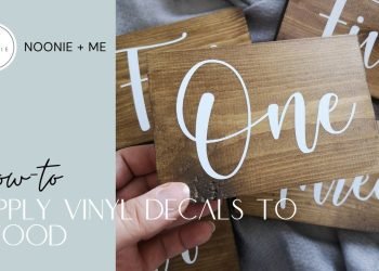 How you can apply decals to Wood Blocks – DIY Wedding Table Numbers